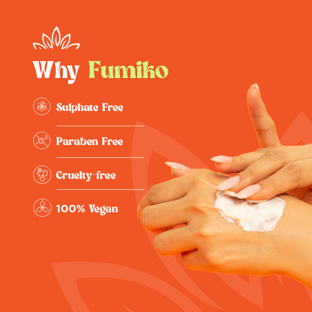 Fumiko Vitamin C Exfoliating Face Scrub with Mint + Papaya Extracts | 100 ml